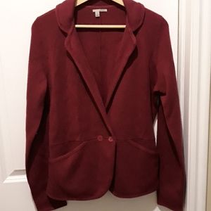 Halogen Mulberry Sweater Knit Blazer, size L